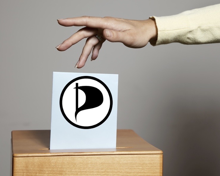 Stemmeseddel for piratpartiet